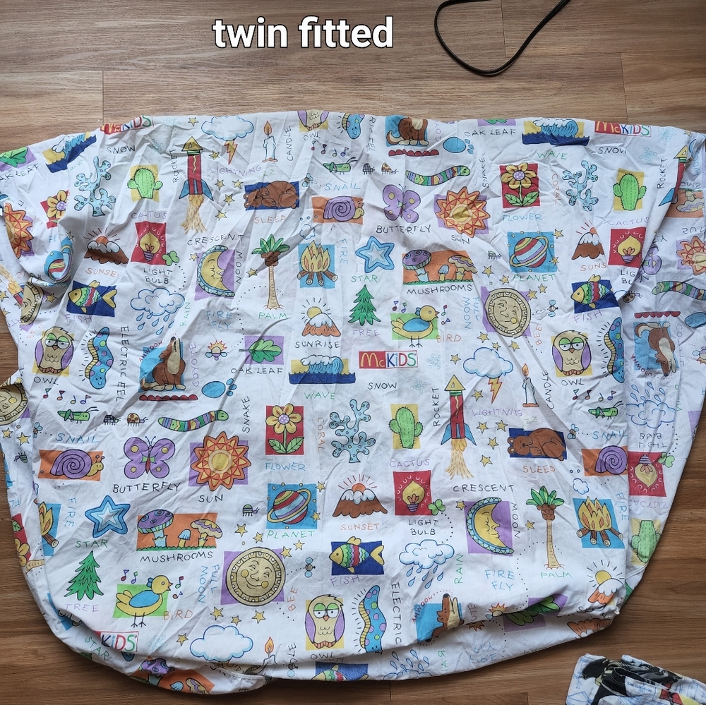 Vintage sheet McDonald's twin fitted